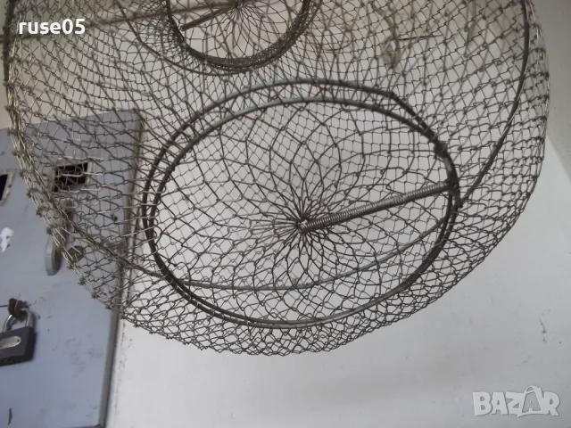 Живарник сгъваем метален рибарски нов, снимка 3 - Екипировка - 50422091
