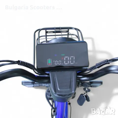 Електрически Мотопед MaxMotors EBZ 20 1200W/60V/20Ah - BLUE, снимка 8 - Мотоциклети и мототехника - 50015418