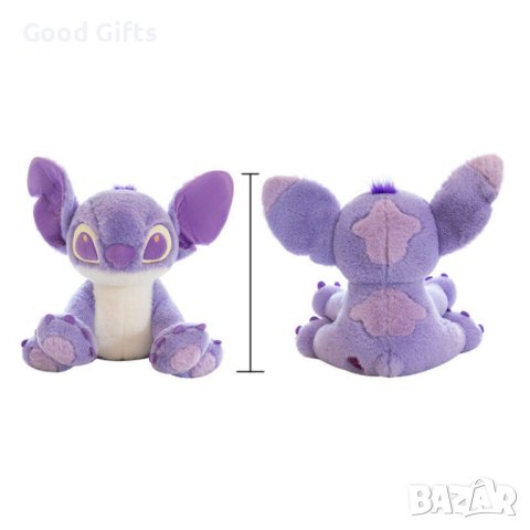 Голяма плюшена играчка Стич, Лилав, от 25см до 120см, снимка 3 - Плюшени играчки - 43129889