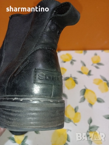 Sorel Waterproof N 38 кожени боти, снимка 3 - Дамски боти - 52975806