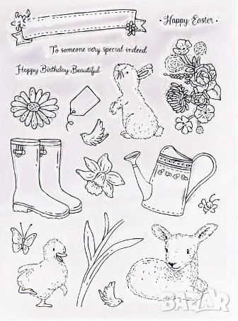 Ферма домашни животни пролетен силиконов гумен печат декор украса за бисквитки фондан Scrapbooking