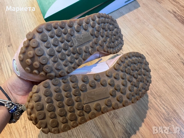 Като нови Puma 37,5 естествена кожа Дамски маратонки  в пастелни цветове , снимка 8 - Маратонки - 51811910