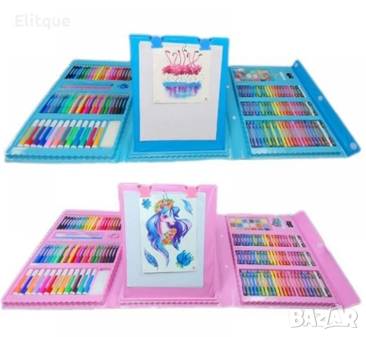 Детски комплект за рисуване в куфар от 208 части , снимка 9 - Рисуване и оцветяване - 52795562