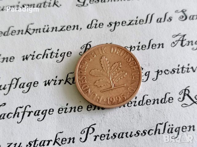 Монета - Германия - 2 пфенигa | 1995г.; серия A, снимка 2 - Нумизматика и бонистика - 29012236