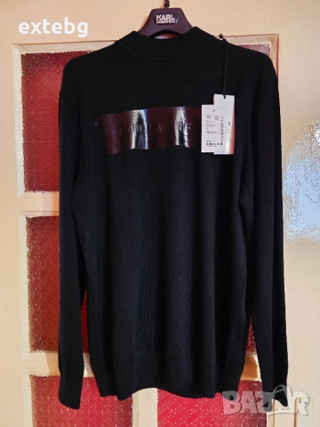 KARL LAGERFELD нов оригинален вълнен пуловер XXL, снимка 6 - Пуловери - 52069477
