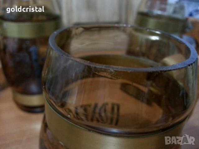 Стъклени халби за бира Полтава с дървени дръжки , снимка 4 - Антикварни и старинни предмети - 38505209