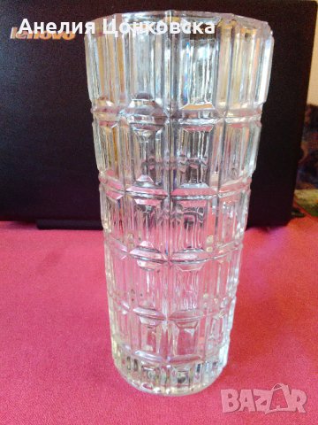Масивна кристална ваза, снимка 1