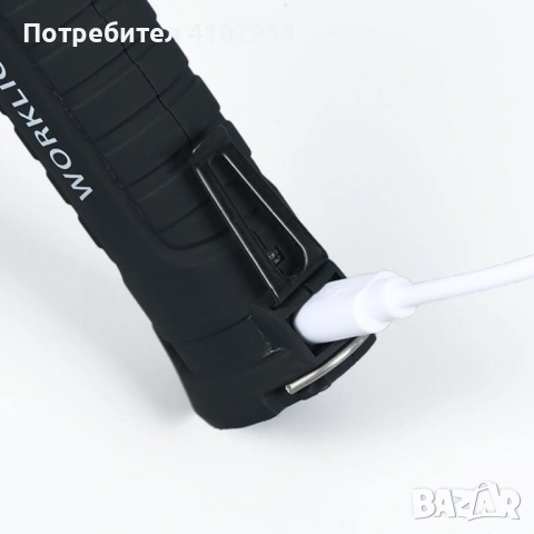 Акумулаторна LED работна лампа - сгъваема с магнит, снимка 5 - Друга електроника - 53013634