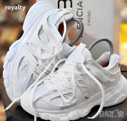Balenciaga Track Бели Мъжки Маратонки с Кутия 40-44 Номер Най Висок Клас Реални Снимки 