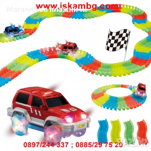 Състезателна светеща писта Magic Tracks - код 1885, снимка 9 - Коли, камиони, мотори, писти - 26970904