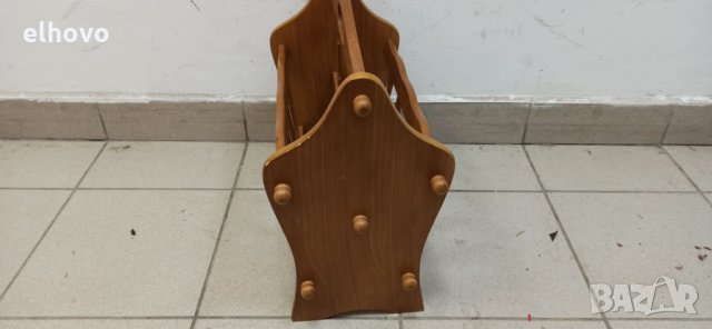 Дървена поставка за вестници и списания, снимка 4 - Декорация за дома - 33012930