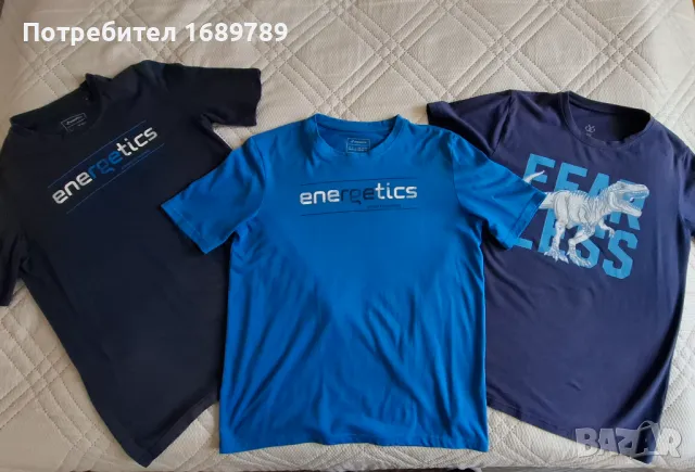 Три броя за 15 лв! Три детски спортни тениски за 12-13 г.