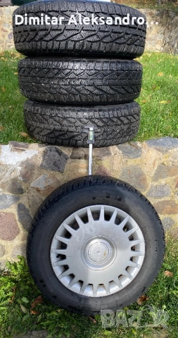 4 зимни гуми Riken 195/65/15 с джанти за VW