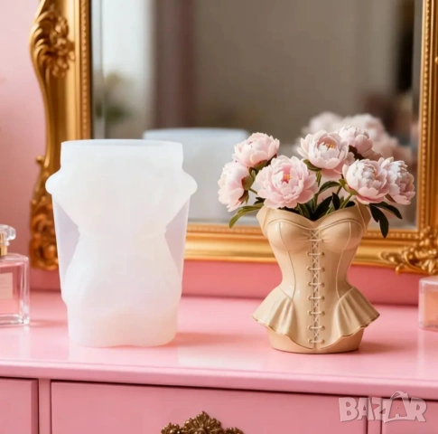 Молд кашпа корсет , снимка 3 - Форми - 53535687