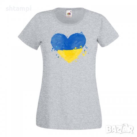 Дамска Тениска Украйна Love Ukraine ,спрете войната,подкрепям Укркайна,, снимка 3 - Тениски - 37213030