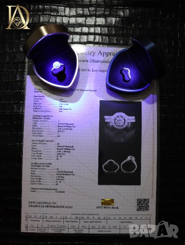 Нов Сет от Два Златни Пръстена с 1.52кт Естествени Диаманти, снимка 11 - Пръстени - 44104001