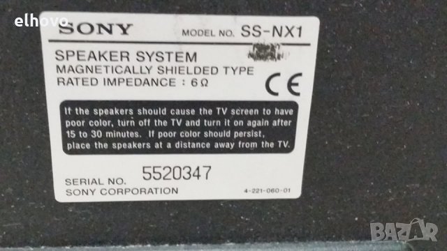 Тонколони Sony SS-NX1, снимка 6 - Тонколони - 28366578