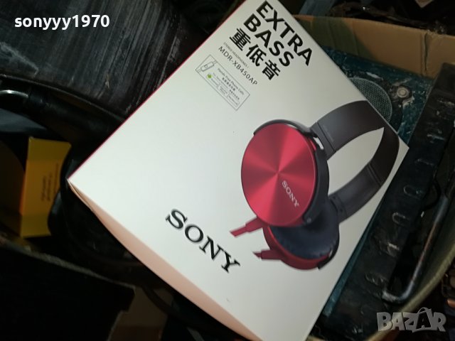 sony-red headphones 1606221128, снимка 1 - Слушалки и портативни колонки - 37103270