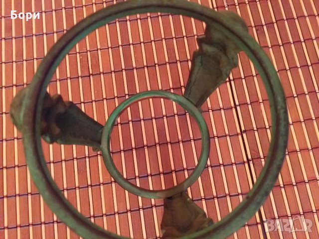 Италиански меден свещник, снимка 6 - Антикварни и старинни предмети - 27186376