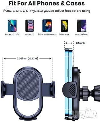 Нова Поставка за мобилен телефон за автомобил кола универсална стойка, снимка 9 - Селфи стикове, аксесоари - 40588765