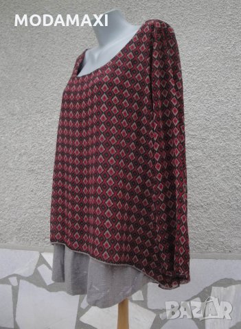 4XL Нова туника с пайети от два пласта, снимка 6 - Туники - 32586662