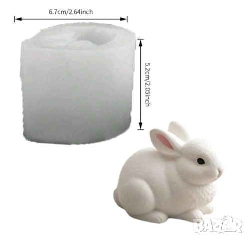 Молд зайче (8), снимка 5 - Форми - 53521411