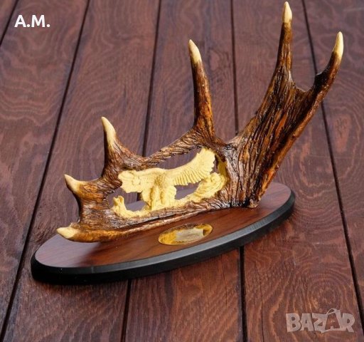 Гравиран сувенирен нож на оригинална поставка, снимка 5 - Ножове - 43273701