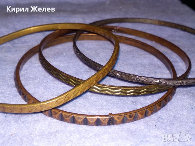 СТАРА БРОНЗОВА ОРНАМЕНТИРАНА РЕТРО ГРИВНА и Още ТРИ СТОМАНЕНИ НЕО-ГОТИК СТИЛ 37997
