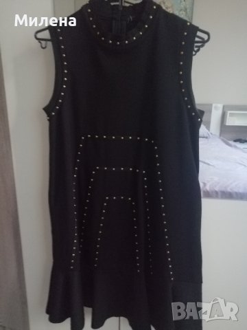 Висок клас къса рокля /туника/ с капси, снимка 7 - Рокли - 37477681