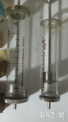 Лот стари стъклени спринцовки, снимка 2 - Антикварни и старинни предмети - 51067939