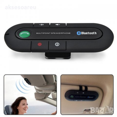 Блутут хендсфрий Bluetooth 4.1 комплект за свободни ръце Handsfree за кола с щипка Аудио адаптер Без, снимка 15 - Аксесоари и консумативи - 38280887