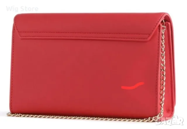 Нова оригинална дамска чанта Love Moschino в червено, снимка 2 - Чанти - 49555850