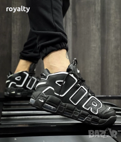N17-Nike Air More Uptempo черни мъжки маратонки 