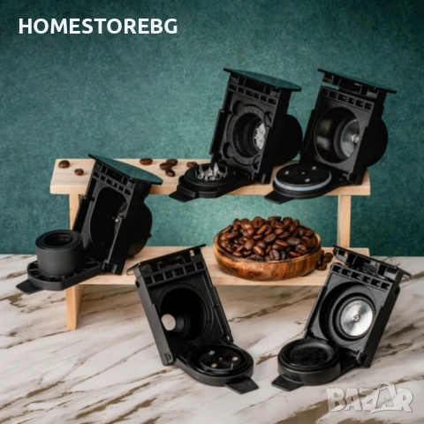 Еспресо машина 8в1 Oliver Voltz OV51171N8M – За капсули и мляно кафе, 1450W, снимка 4 - Кафемашини - 52991033