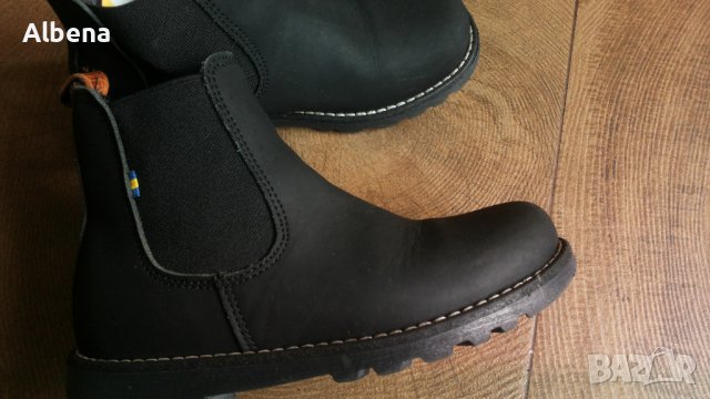KAVAT Nymölla XC Black Kids Leather Shoes Размер EUR 30 детски боти с вълна естествена кожа 194-13-S, снимка 7 - Детски боти и ботуши - 43089989