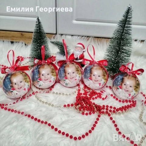 Коледни топки със снимки на най- ниска цена , снимка 2 - Други - 52522117