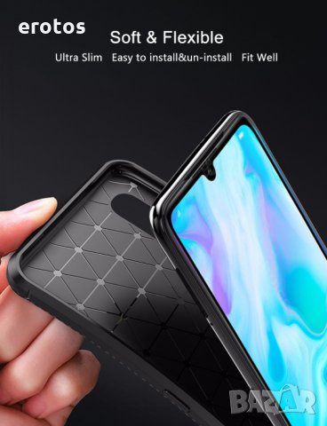 Кейс от карбонови влакна Huawei P30/ Carbon fiber Shockproof Case, снимка 7 - Калъфи, кейсове - 26921249