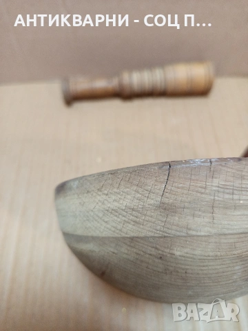 Соц Старо Дървено Хаванче Хаван За Подправки. НОМЕР 776., снимка 6 - Антикварни и старинни предмети - 53585288