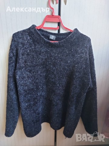 Продавам черен пуловер, снимка 1 - Блузи с дълъг ръкав и пуловери - 35486033