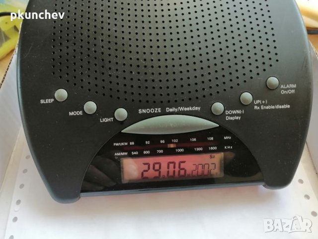 Радио-часовник, радиосинхрон, снимка 3 - Радиокасетофони, транзистори - 26764563