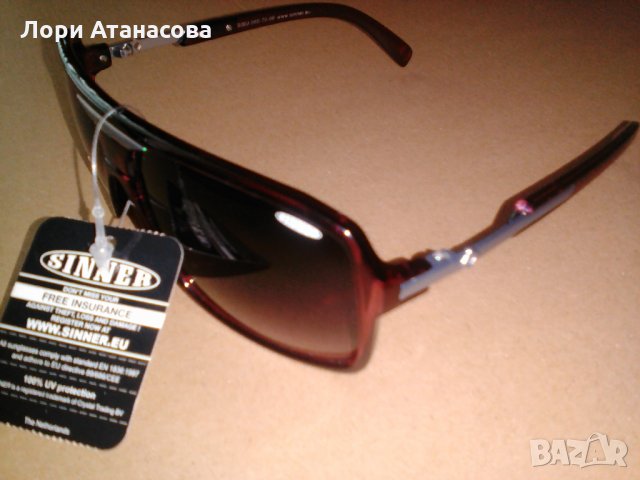 Прекрасен летен аксесоар- слънчеви очила  с елегантен дизайн - в розово и сиво ” Sinner" ,внос , снимка 4 - Слънчеви и диоптрични очила - 28789513