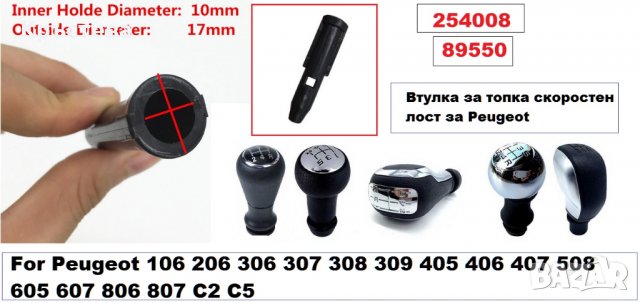 Втулка за топка ск.лост -Peugeot -89550