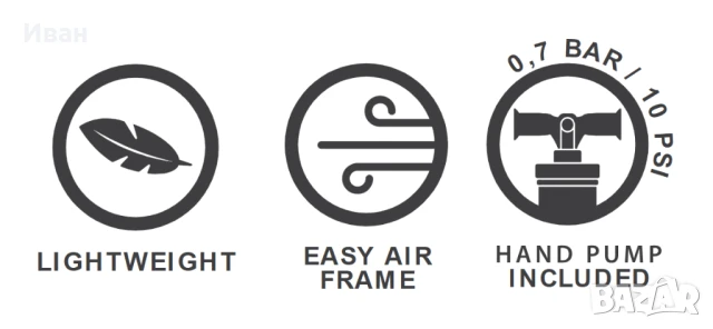 ЧИСТО НОВ!НАДУВАЕМ ФОРСЕЛТ ЗА БУС ИЛИ ВАН QUICK'N EASY AIR. РАЗМЕРИ:265X240СМ. ВИСОЧИНА 210СМ, снимка 3 - Палатки - 51376154