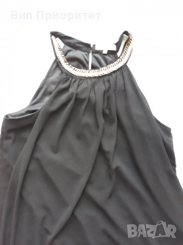 Черна рокля свободно падаща с фина създаваща комфортно усещане черна подплата, елегантна и удобна, снимка 15 - Рокли - 37416904