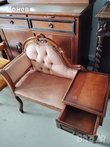 Винтидж телефонна пейка , снимка 3 - Дивани и мека мебел - 53370132