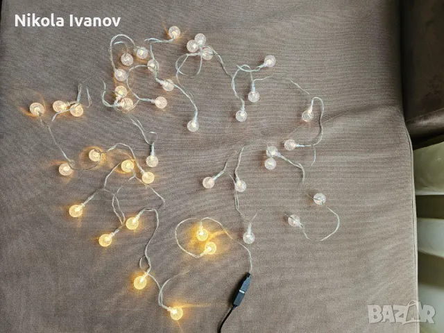 USB лампички - дължина 5 метра - цвят - жълт / USB lights