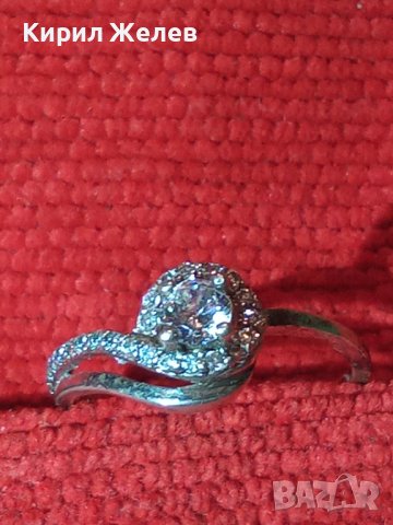 СКЪПОЦЕНЕН СРЕБЪРЕН ПРЪСТЕН СРЕБРО S925 с БЯЛА ПОЗЛАТА и ФАСЕТИРАНИ ЮВЕЛИРНО ЦИРКОНИ 40109, снимка 15 - Пръстени - 43308494