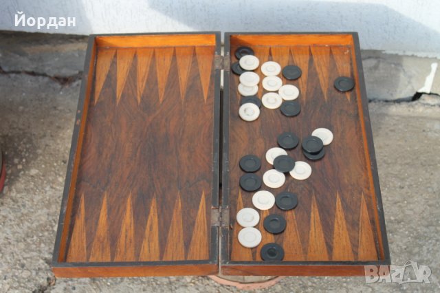 Дървена кутия табла, снимка 3 - Шах и табла - 35631220