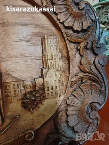 Колекционерски чинии за окачване- Винтидж дърворезба., снимка 15 - Колекции - 48816420