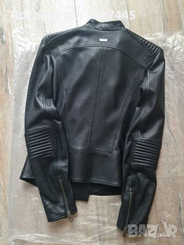 Дамско кожено яке TRUSSARDI естествена кожа  390 лв., снимка 5 - Якета - 51864637